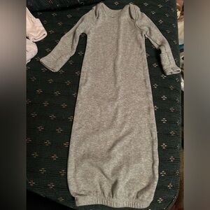 Gray Long Sleeve Baby Gown